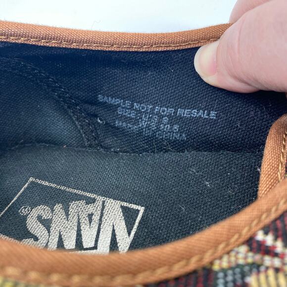 Vans Sample Sneakers women’s 11 Rare Tapestry Jacquard Woven lace Casual Shoes - Picture 7 of 8